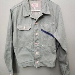 Giorgio Armani Vintage Jeans Jacket Color Green Size S
