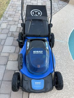 Kobalt 20 in. 40V Battery Brushless Lawn Mower Great Condition 