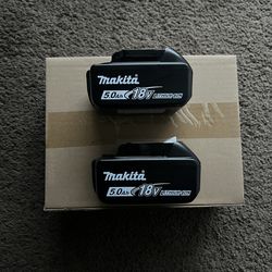 Makita Battery 2 Pack 5Ah Genuine (Brand New Sealed)
