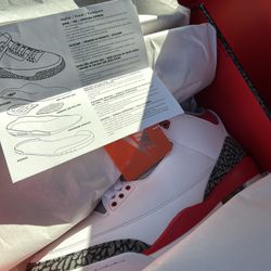 Jordan 3 Fire Red Size 12
