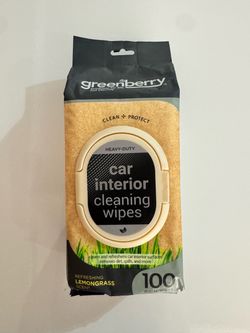 Car Interior Cleaning Wipes Lemongrass. 4 units