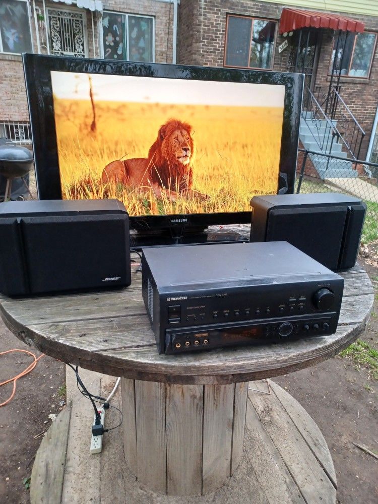 40"SAMSUNG 1080P TV/ROKU STICK/PIONEER RECEIVER/BOSE 201 SPEAKERS $450 FINAL PRICE