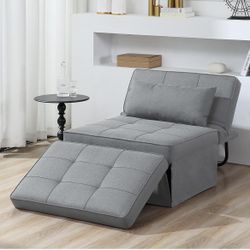 Y-Sofa Bed, 4 in 1 Multi Function Folding Ottoman Sleeper Bed,Modern Convertible Chair Adjustable Backrest Sleeper Couch Bed for Living Room Small Roo