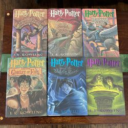 Harry Potter Books 1-6 Hardcover Scholastic Book Set, GREAT CONDITION