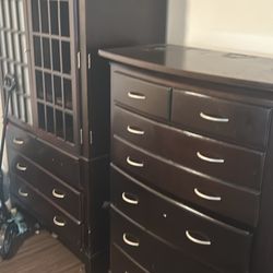 Solid Cherry Wood Armoire