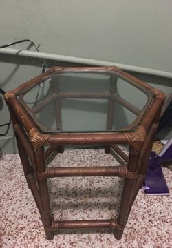 Small bamboo table
