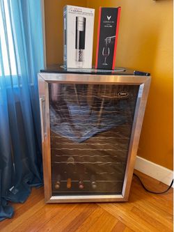 Wine fridge plus Coravin & Rabbit electric opener
