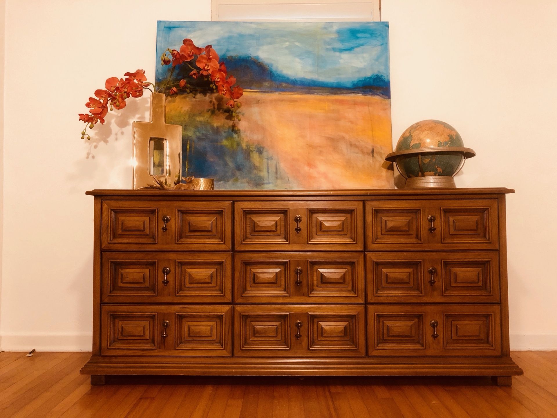 Vintage 1967 Mid Century Modern Esperanto 9-Drawer Dresser by Drexel