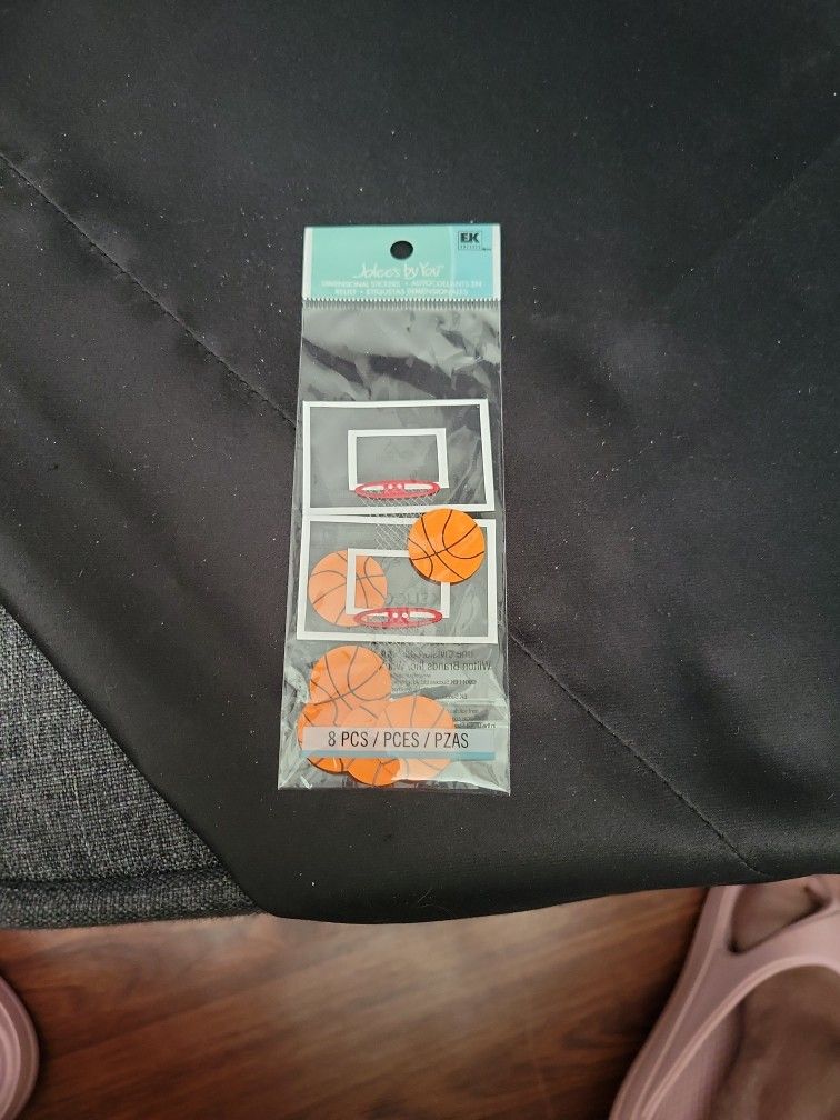 8 Piece Basketball Stickers