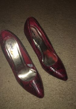 New Red Snake Print High Heel Stilleto Pumps Shoes