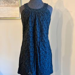 J. Crew Black Eyelet Dress - Size 4