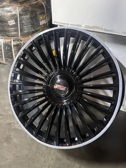24” Cadillac Wheels With Floating Cap Any Cadillac 