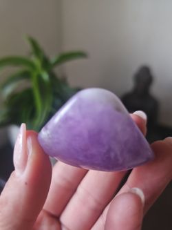 Polished Purple Amethyst Crystal Stone