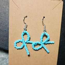 ✨Light Blue Bow Earrings✨