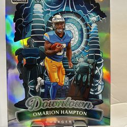 2025 Panini Donruss Omarion Hampton RC Jumbo Downtown #16 Los Angeles Chargers
