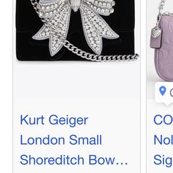 kurt geiger big bow small bag $120