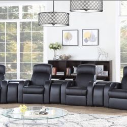 Brand New 5PC 4 Seater Home Theatre Reclining Set