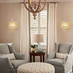 White Wall Sconces Set of 2,  Light 