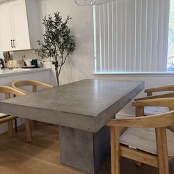 CB2 Fuze concrete dining table