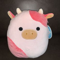 8” Reshma Pink Cow Squishmallow (New with Tags) 