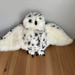 Folkmanis Large Snowy Owl Puppet Interactive- Head Turns 
