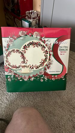 Christmas Ribbon Design 16 Pc China