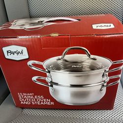 Stainless Dutch Oven and Steamer