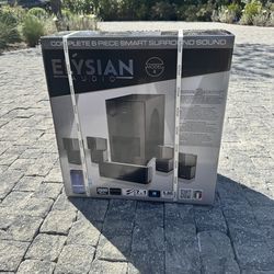Elysian Audio Model 4 Complete 6-Piece Smart Surround Sound System (New in Box)