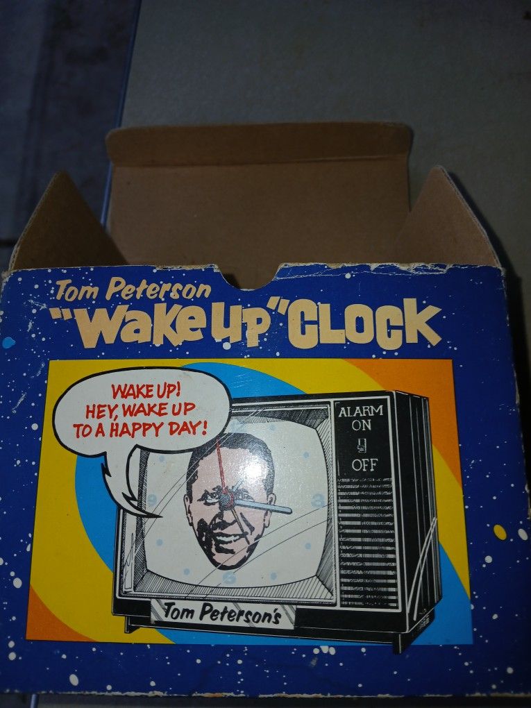 COLLECTABLE " Tom PETERSON ""WAKEUP" Clock