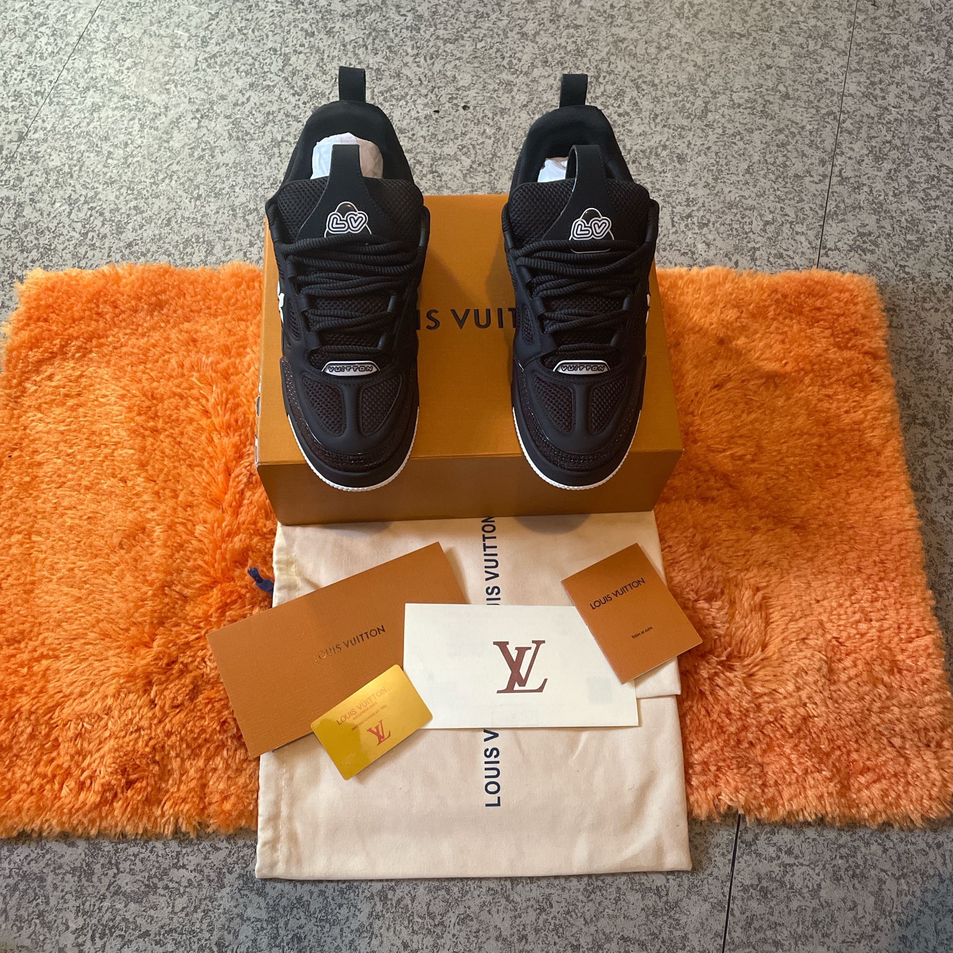 Black Louis Vuitton Skate Sneakers Brand New