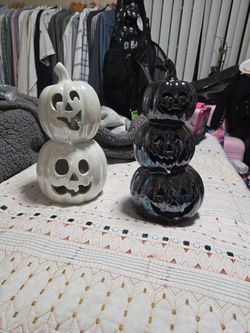 Ceramic Halloween Pumpkin Decor