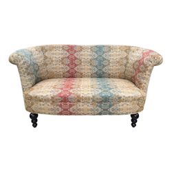 Queen Anne Royal Love Seat Sofa Couch 