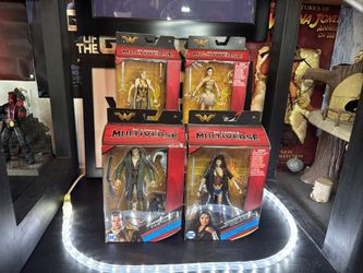 DC Multiverse Wonder Woman 6 inch Lot of 4 Ares BAF DC Comics Set Open Box VG+