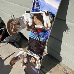 Women’s 149cm Never Summer Lotus Snowboard With Like New  Burton Bindings Also 151cm Men’s 152cm 147cm 145cm 144cm 153cm