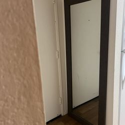 Wall Mirror with Wooden Frame