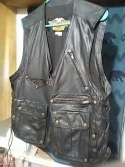 Genuine leather vests