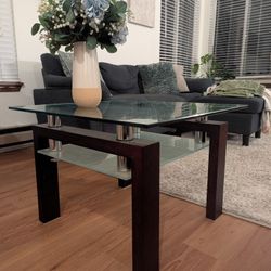 Square Coffee Table (Tempered Glass)