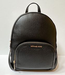Leather MK Backpack