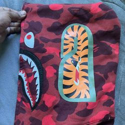 Red Camo Bape Hoodie 