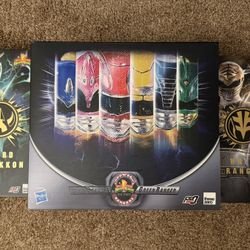 ThreeZero Mighty Morphin Power Rangers 6 Pack + White Ranger + Lord Drakkon Brand New All