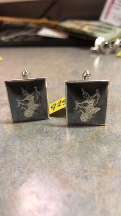 925 Sterling Silver men’s cuff links VINTAGE