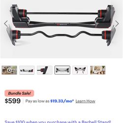 BowFlex SelectTech 2080 Adjustable Barbell with Curl Bar