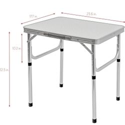 Like New: Portable Folding Table, Extendable legs, carry handle, camping table, outdoor table