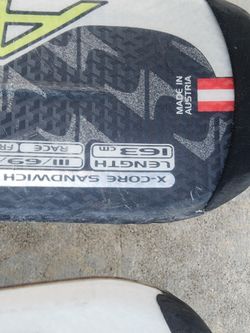 Blizzard 163cm Skis With Bindings 