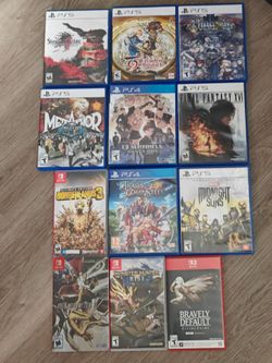 For sale or trade. Ps5 and switch games