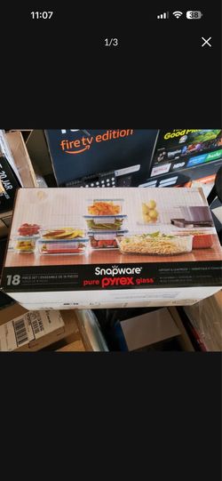 18 pcs pyrex food storage set