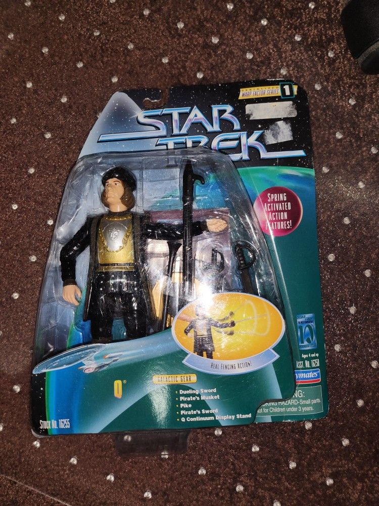 Star Trek The Next Generation Playmates Q With Real Fencing Action 6" Figure