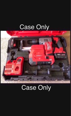 Milwaukee Case Only  ( Fits SDS Hammer w/vacuum )  Not Packout ( Still Available )