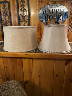 2 Large Like New Lampshades $10 Each