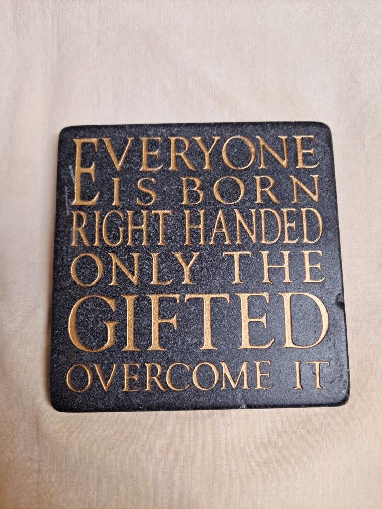 4" by 4" Stone Plaque